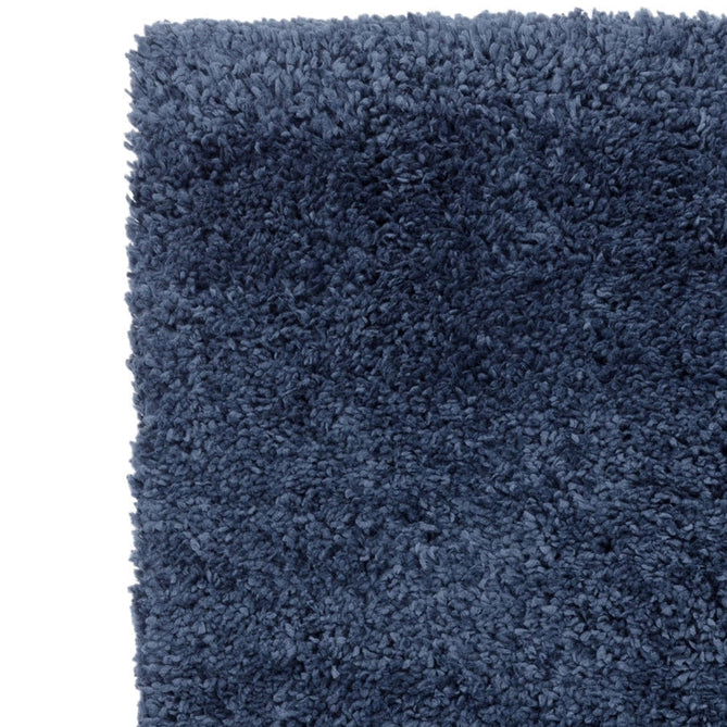 Ritchie Plush Soft Chunky Yarn Plain Polypropylene Shaggy Blue Rug-Asiatic Carpets-Rug Love - The Most Loved Rug Store