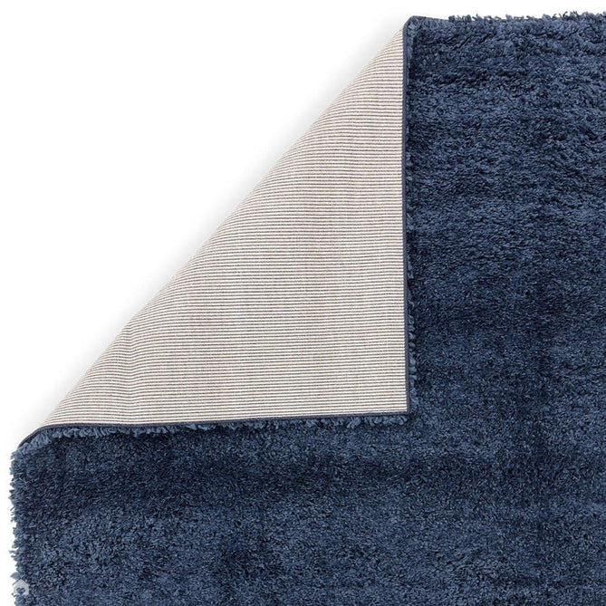 Ritchie Plush Soft Chunky Yarn Plain Polypropylene Shaggy Blue Rug-Asiatic Carpets-Rug Love - The Most Loved Rug Store