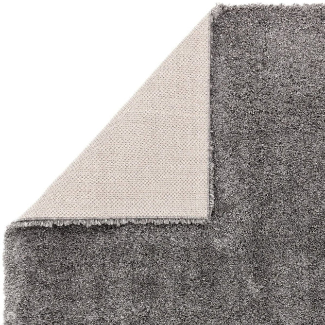 Ritchie Plush Soft Chunky Yarn Plain Polypropylene Shaggy Grey Rug-Asiatic Carpets-Rug Love - The Most Loved Rug Store