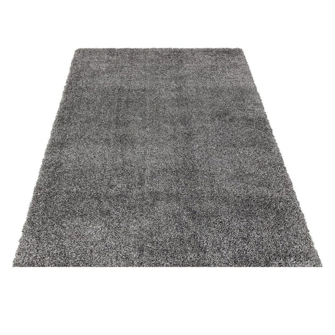 Ritchie Plush Soft Chunky Yarn Plain Polypropylene Shaggy Grey Rug-Asiatic Carpets-Rug Love - The Most Loved Rug Store