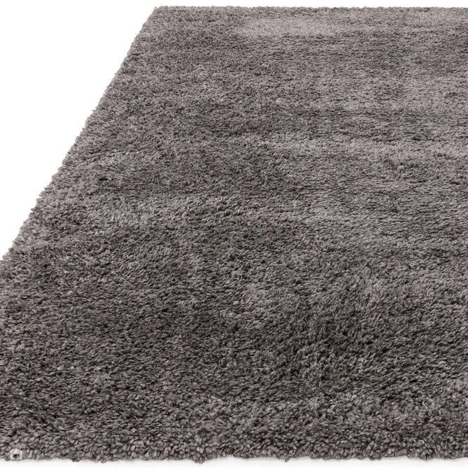 Ritchie Plush Soft Chunky Yarn Plain Polypropylene Shaggy Grey Rug-Asiatic Carpets-Rug Love - The Most Loved Rug Store