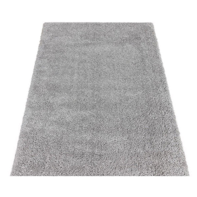 Ritchie Plush Soft Chunky Yarn Plain Polypropylene Shaggy Light Grey Rug-Asiatic Carpets-Rug Love - The Most Loved Rug Store