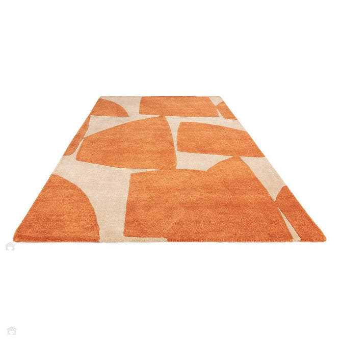 Romy 05 Kite Modern Abstract Hand-Woven Eco-Friendly Recycled Soft-Touch Orange Rug-Asiatic Carpets-Rug Love - The Most Loved Rug Store