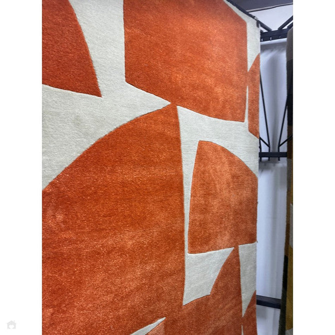 Buy Asiatic Carpets Romy 05 Kite Modern Abstract Hand-Woven Eco-Friendly Recycled Soft-Touch Orange Rug Lowest Price | Rug Love