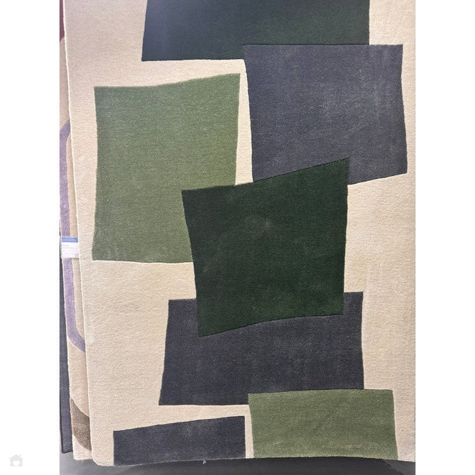 Buy Asiatic Carpets Romy 12 Papercut Modern Abstract Hand-Woven Eco-Friendly Recycled Soft-Touch Green Rug Lowest Price | Rug Love