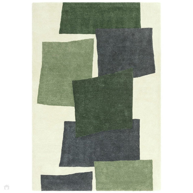 Romy 12 Papercut Modern Abstract Hand-Woven Eco-Friendly Recycled Soft-Touch Green Rug-Asiatic Carpets-Rug Love - The Most Loved Rug Store