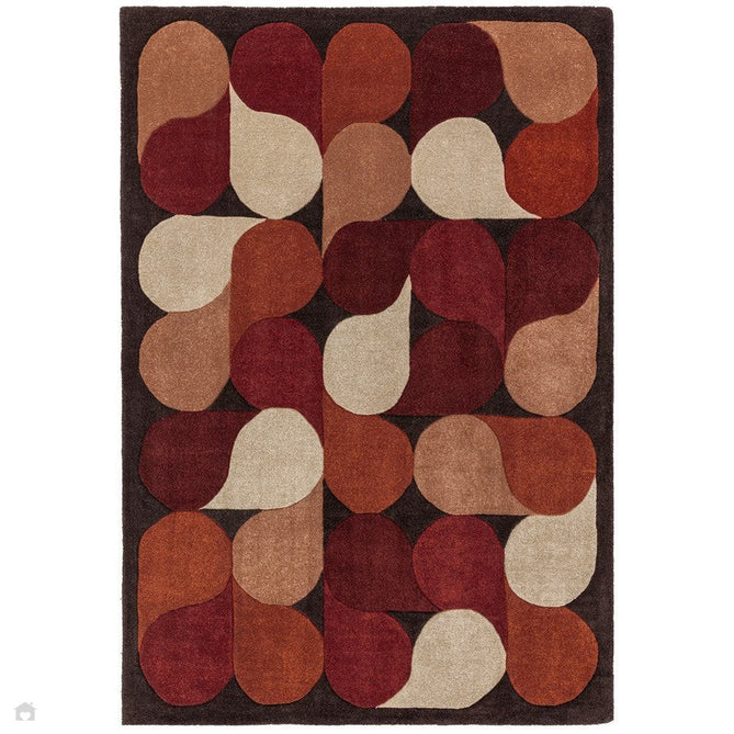 Romy 14 Jive Modern Abstract Hand-Woven Eco-Friendly Recycled Soft-Touch Red Rug-Asiatic Carpets-Rug Love - The Most Loved Rug Store