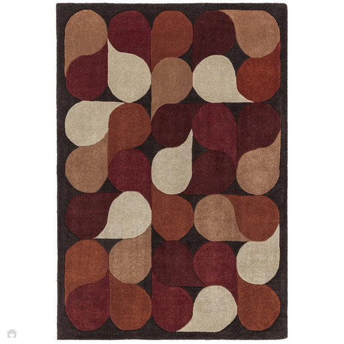 Romy 14 Jive Modern Abstract Hand-Woven Eco-Friendly Recycled Soft-Touch Red Rug-Asiatic Carpets-Rug Love - The Most Loved Rug Store