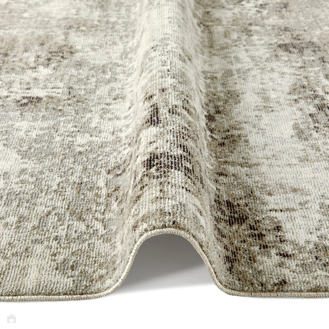 Rossa ROS03 Modern Abstract Distressed Textured Short Low Flat Pile Ivory/Grey Rug-Concept Looms-Rug Love - The Most Loved Rug Store