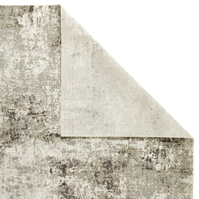 Rossa ROS03 Modern Abstract Distressed Textured Short Low Flat Pile Ivory/Grey Rug-Concept Looms-Rug Love - The Most Loved Rug Store