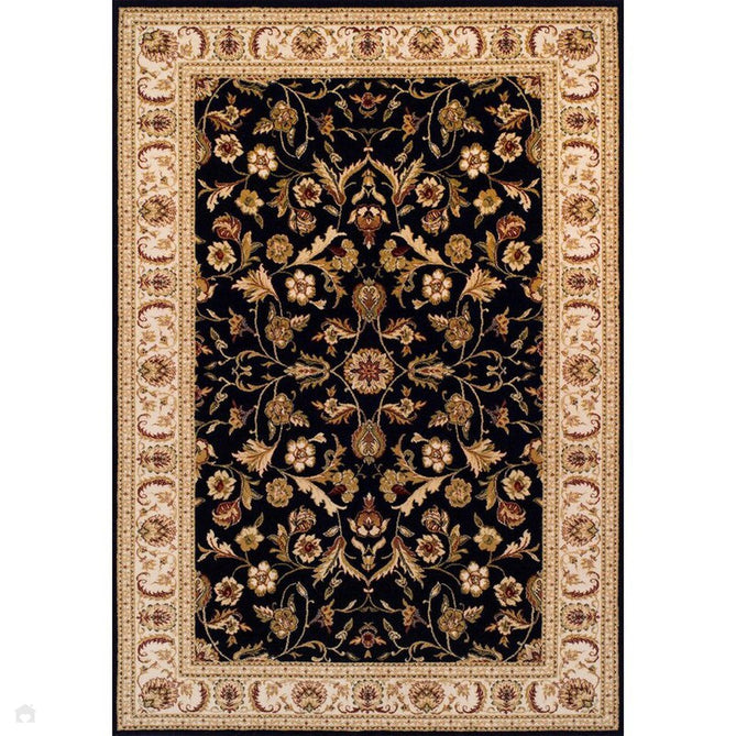 Royal Classic Traditional Wool 636 B Black/Beige Rug-Oriental Weavers-Rug Love - The Most Loved Rug Store