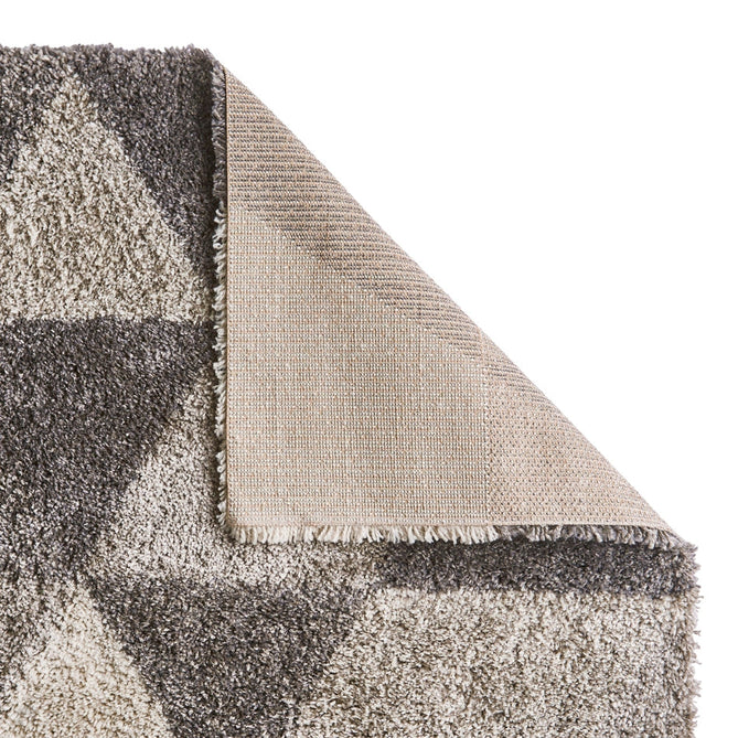 Royal Nomadic 7611 Modern Geometric Soft Plush Boho Shaggy Grey Rug-Think Rugs-Rug Love - The Most Loved Rug Store