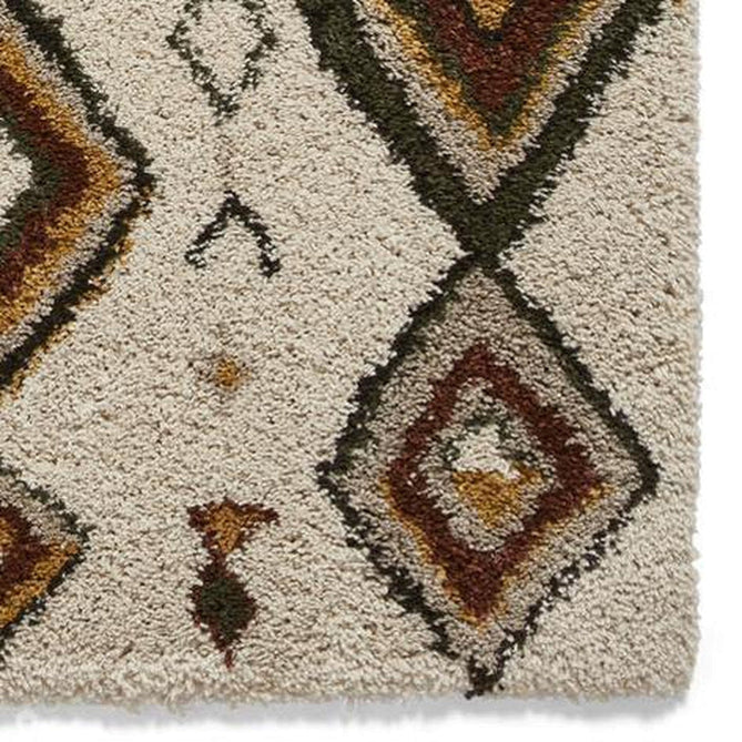 Royal Nomadic A636 Modern Moroccan Diamond Soft Plush Boho Shaggy Beige/Multicolour Rug-Think Rugs-Rug Love - The Most Loved Rug Store