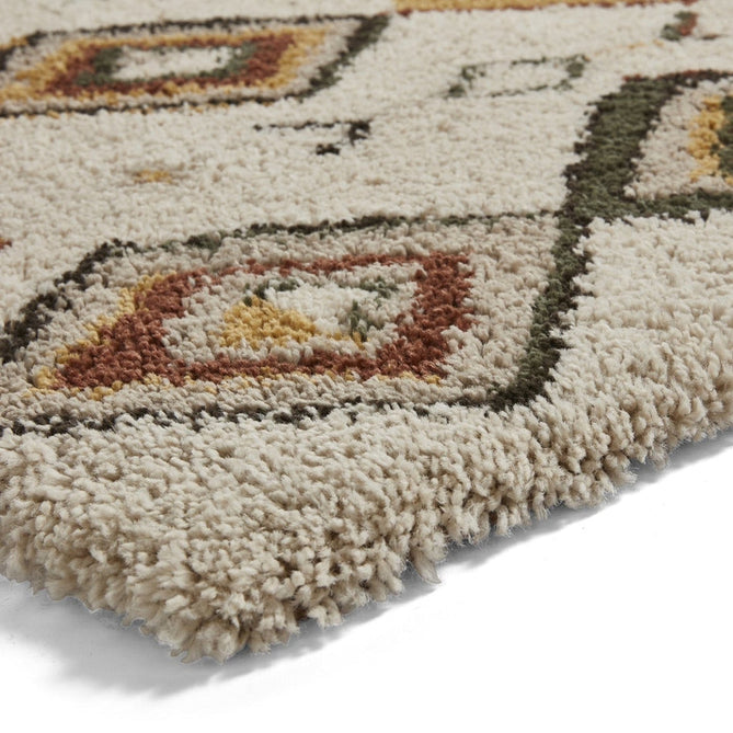 Royal Nomadic A636 Modern Moroccan Diamond Soft Plush Boho Shaggy Beige/Multicolour Rug-Think Rugs-Rug Love - The Most Loved Rug Store