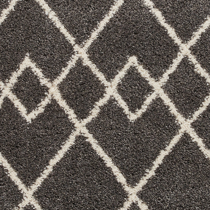 Royal Nomadic A638 Modern Geometric Diamond Soft Plush Boho Shaggy Grey/Cream Rug-Think Rugs-Rug Love - The Most Loved Rug Store