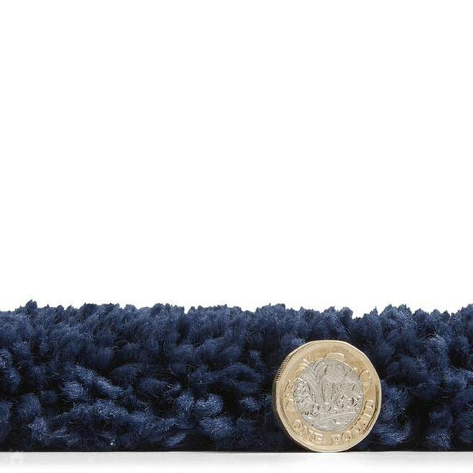 Royal Nomadic A638 Modern Geometric Diamond Soft Plush Boho Shaggy Navy Rug-Think Rugs-Rug Love - The Most Loved Rug Store