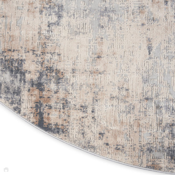 Rustic Textures RUS01 Modern Abstract Distressed Shimmer Carved Hi-Low Textured Flat-Pile Grey/Beige Rug-Nourison-Rug Love - The Most Loved Rug Store