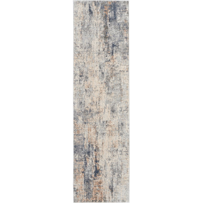 Rustic Textures RUS01 Modern Abstract Distressed Shimmer Carved Hi-Low Textured Flat-Pile Grey/Beige Rug-Nourison-Rug Love - The Most Loved Rug Store