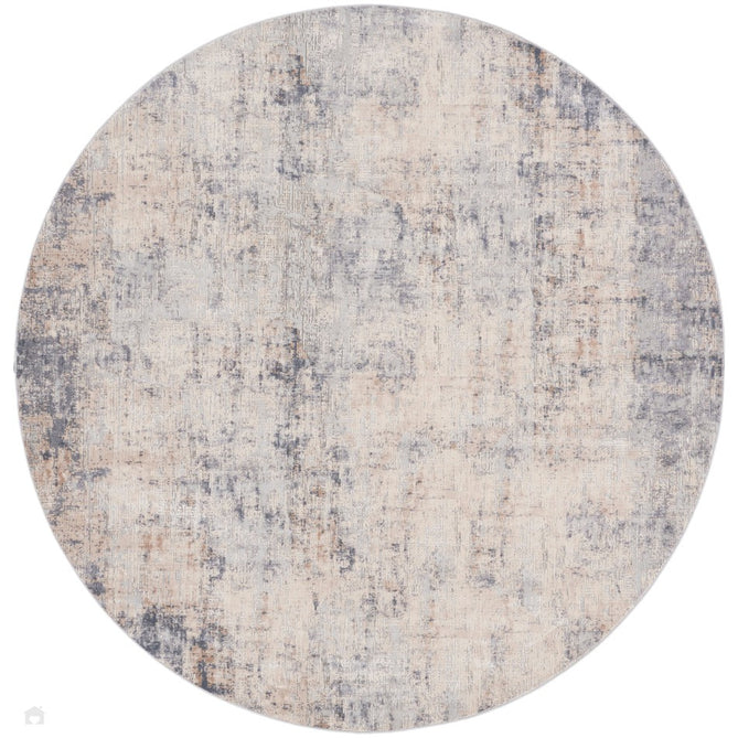 Rustic Textures RUS01 Modern Abstract Distressed Shimmer Carved Hi-Low Textured Flat-Pile Grey/Beige Rug-Nourison-Rug Love - The Most Loved Rug Store