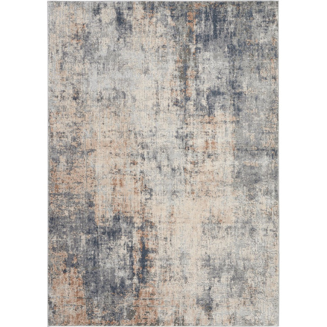 Rustic Textures RUS01 Modern Abstract Distressed Shimmer Carved Hi-Low Textured Flat-Pile Grey/Beige Rug-Nourison-Rug Love - The Most Loved Rug Store