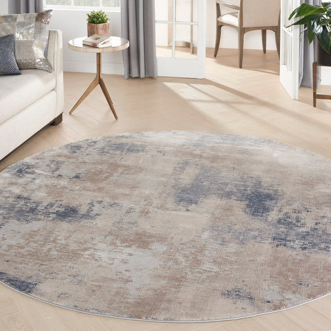 Rustic Textures RUS02 Modern Abstract Distressed Shimmer Carved Hi-Low Textured Flat-Pile Beige/Grey Rug-Nourison-Rug Love - The Most Loved Rug Store