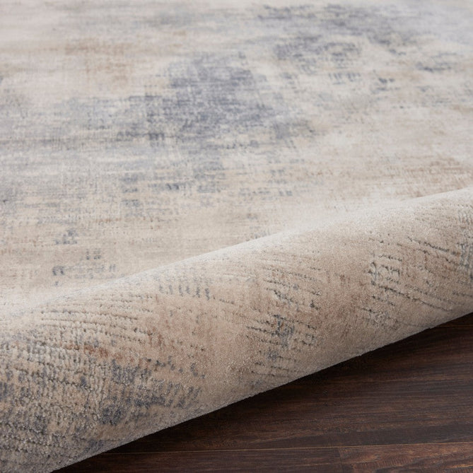 Rustic Textures RUS02 Modern Abstract Distressed Shimmer Carved Hi-Low Textured Flat-Pile Beige/Grey Rug-Nourison-Rug Love - The Most Loved Rug Store