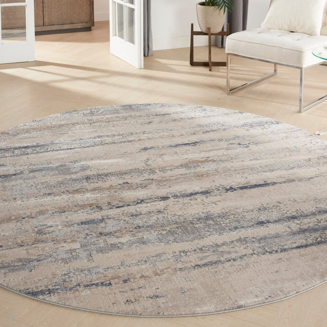 Rustic Textures RUS04 Modern Abstract Distressed Shimmer Carved Hi-Low Textured Flat-Pile Beige/Grey Rug-Nourison-Rug Love - The Most Loved Rug Store