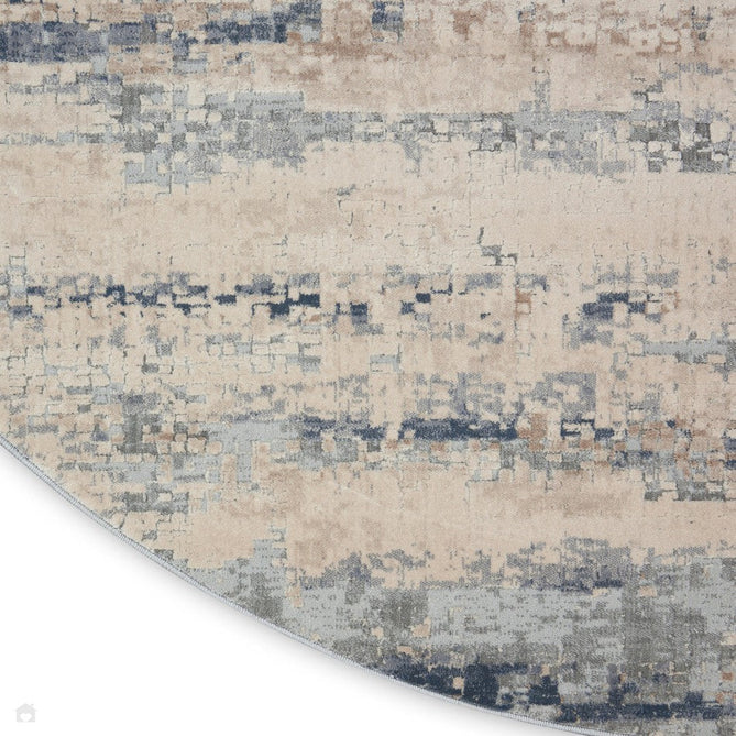 Rustic Textures RUS04 Modern Abstract Distressed Shimmer Carved Hi-Low Textured Flat-Pile Beige/Grey Rug-Nourison-Rug Love - The Most Loved Rug Store