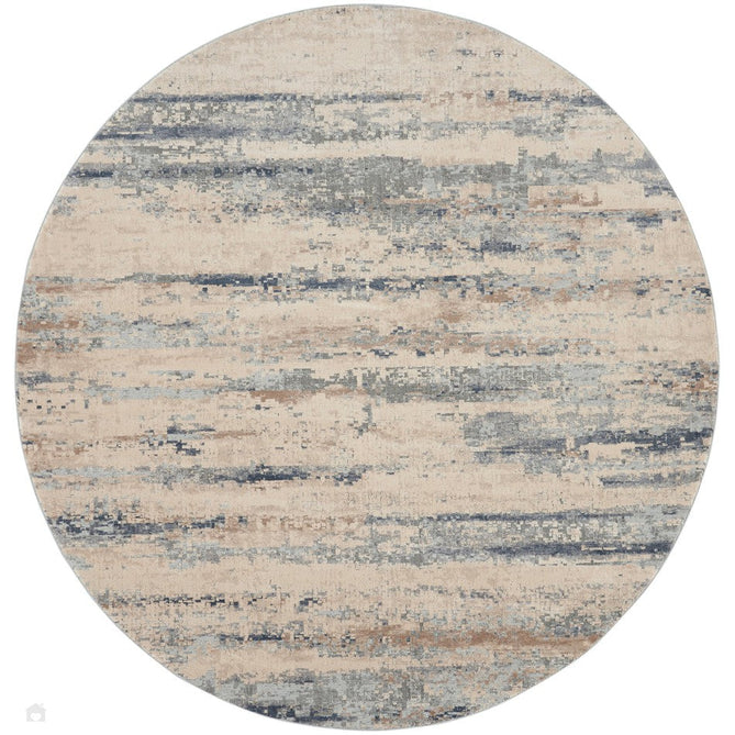 Rustic Textures RUS04 Modern Abstract Distressed Shimmer Carved Hi-Low Textured Flat-Pile Beige/Grey Rug-Nourison-Rug Love - The Most Loved Rug Store