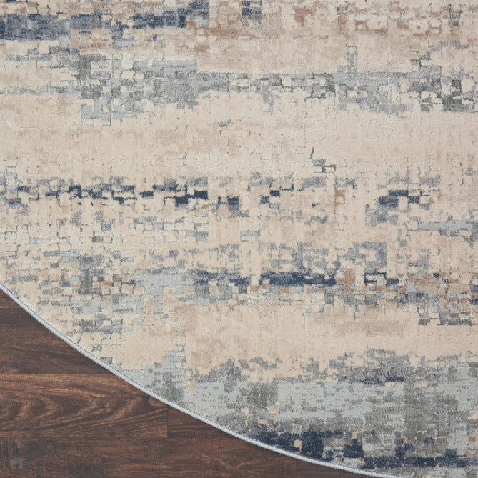 Rustic Textures RUS04 Modern Abstract Distressed Shimmer Carved Hi-Low Textured Flat-Pile Beige/Grey Rug-Nourison-Rug Love - The Most Loved Rug Store