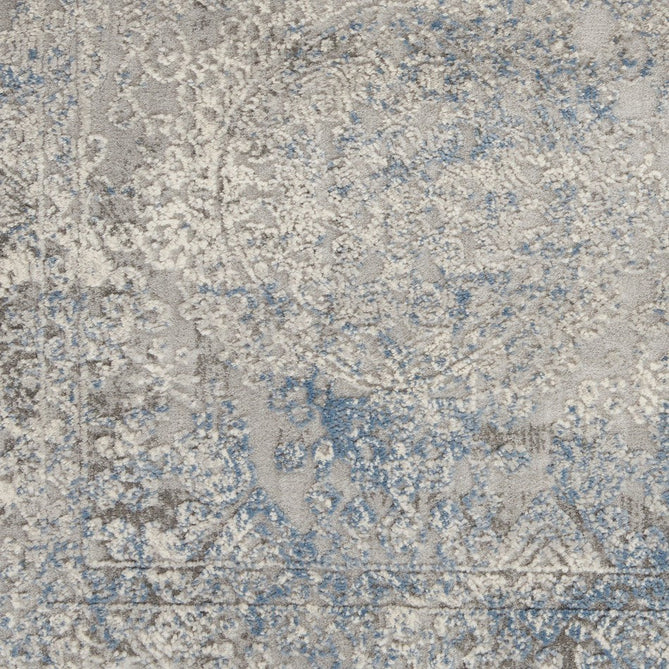 Rustic Textures RUS09 Modern Abstract Distressed Shimmer Carved Hi-Low Textured Flat-Pile Ivory/Light Blue Rug-Nourison-Rug Love - The Most Loved Rug Store