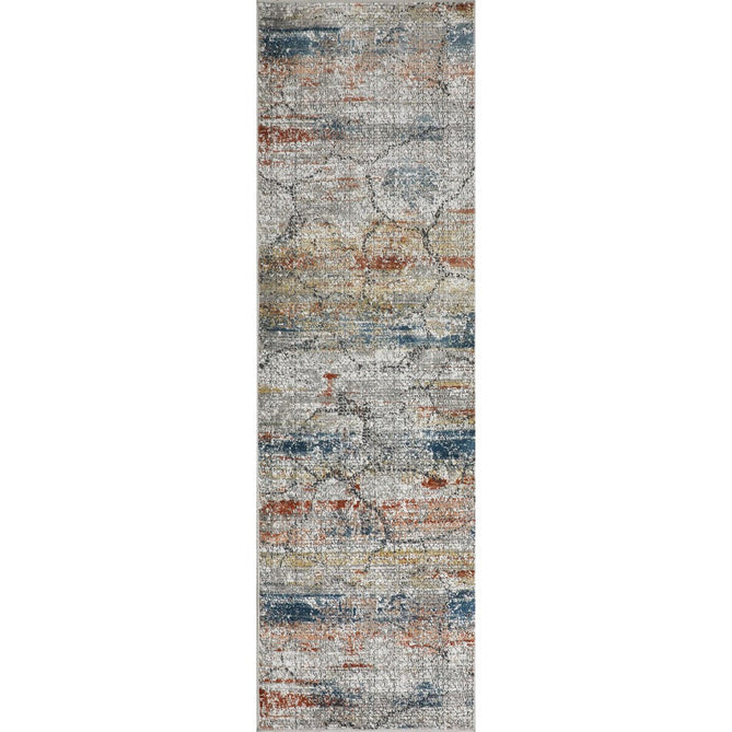 Rustic Textures RUS11 Modern Abstract Distressed Shimmer Carved Hi-Low Textured Flat-Pile Multicolour Rug-Nourison-Rug Love - The Most Loved Rug Store