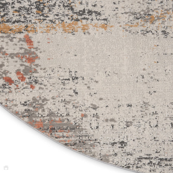 Rustic Textures RUS13 Modern Abstract Distressed Shimmer Carved Hi-Low Textured Flat-Pile Grey/Blue Rug-Nourison-Rug Love - The Most Loved Rug Store