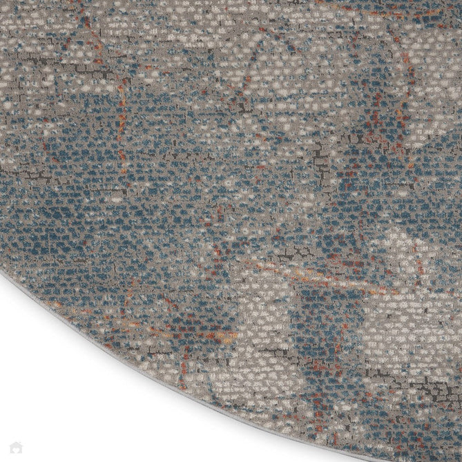 Rustic Textures RUS15 Modern Abstract Distressed Shimmer Carved Hi-Low Textured Flat-Pile Light Grey/Blue Rug-Nourison-Rug Love - The Most Loved Rug Store