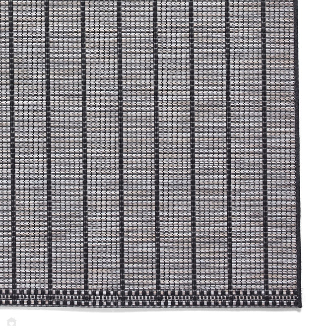 Santa Monica A041 Durable Stain-Resistant Weatherproof Flatweave In-Outdoor Black Rug-Think Rugs-Rug Love - The Most Loved Rug Store