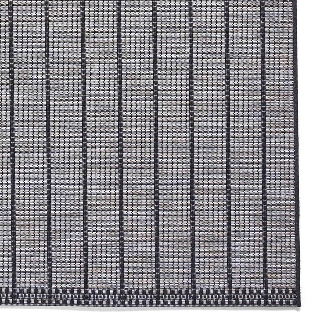 Santa Monica A041 Durable Stain-Resistant Weatherproof Flatweave In-Outdoor Black Rug-Think Rugs-Rug Love - The Most Loved Rug Store