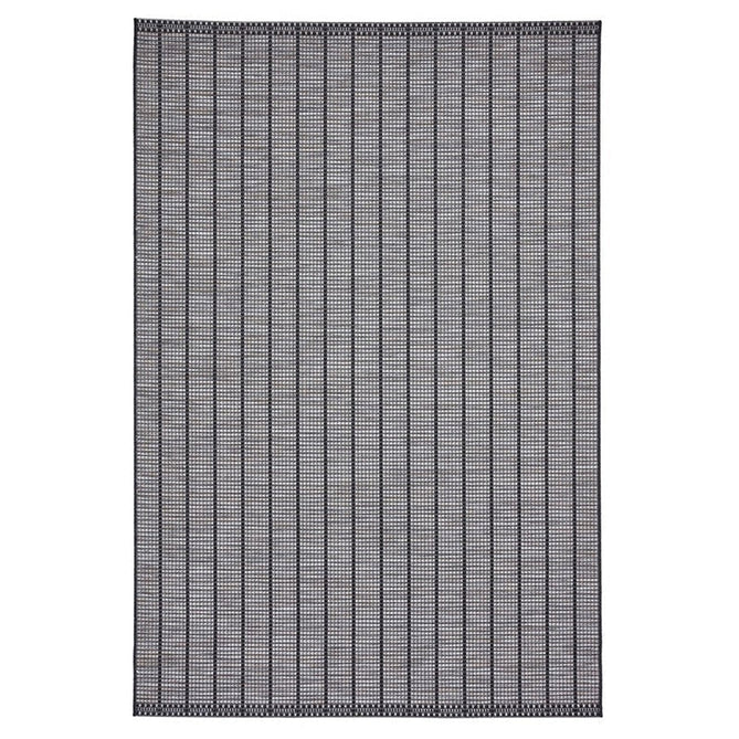 Santa Monica A041 Durable Stain-Resistant Weatherproof Flatweave In-Outdoor Black Rug-Think Rugs-Rug Love - The Most Loved Rug Store