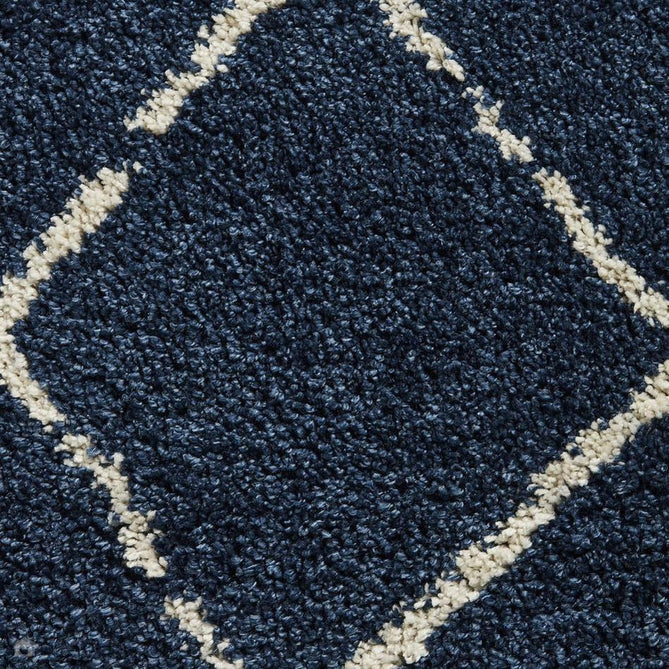 Scandi Berber G257 Modern Moroccan Berber Soft Plush Boho Shaggy Navy/Cream Rug-Think Rugs-Rug Love - The Most Loved Rug Store