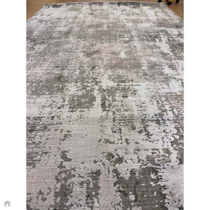 Seville 03 Olite Modern Abstract Distressed Hi-Low Textured Soft-Touch Space-Dyed Polyester Low Flat-Pile Beige/Grey/Cream Rug-Asiatic Carpets-Rug Love - The Most Loved Rug Store