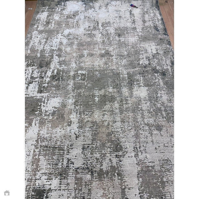 Seville 03 Olite Modern Abstract Distressed Hi-Low Textured Soft-Touch Space-Dyed Polyester Low Flat-Pile Beige/Grey/Cream Rug-Asiatic Carpets-Rug Love - The Most Loved Rug Store