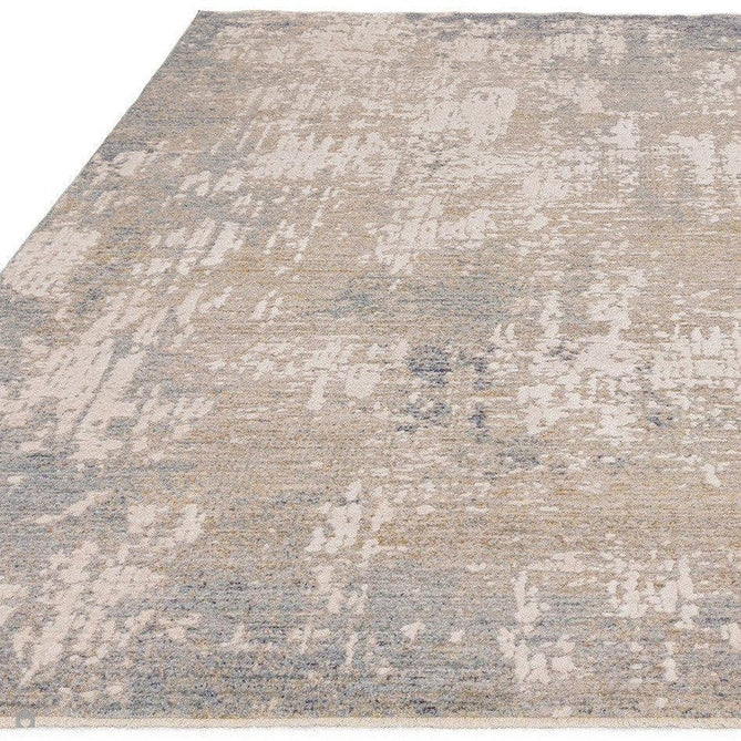 Seville 04 Valsain Modern Abstract Distressed Hi-Low Textured Soft-Touch Space-Dyed Polyester Low Profile Short Pile Beige/Natural/Blue/Cream/Grey/Multi Rug-Asiatic Carpets-Rug Love - The Most Loved Rug Store