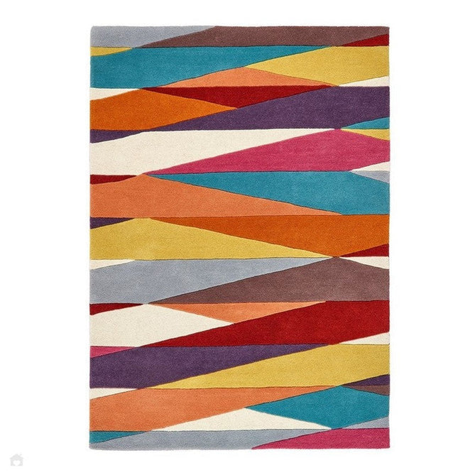 Shard Brights Modern Geometric Criss-Coss Hand-Woven Wool Multicolour Rug-Origins-Rug Love - The Most Loved Rug Store