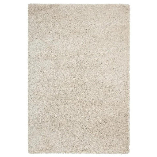 Sierra 9000 Plush Soft High-Density Stain-Resistant Plain Textured Polypropylene Shaggy Cream Rug-Think Rugs-Rug Love - The Most Loved Rug Store