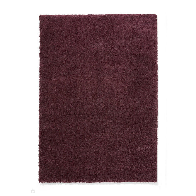 Sierra 9000 Plush Soft High-Density Stain-Resistant Plain Textured Polypropylene Shaggy Purple Rug-Think Rugs-Rug Love - The Most Loved Rug Store