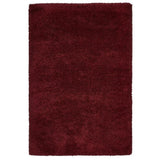 Sierra 9000 Plush Soft High-Density Stain-Resistant Plain Textured Polypropylene Shaggy Ruby Rug