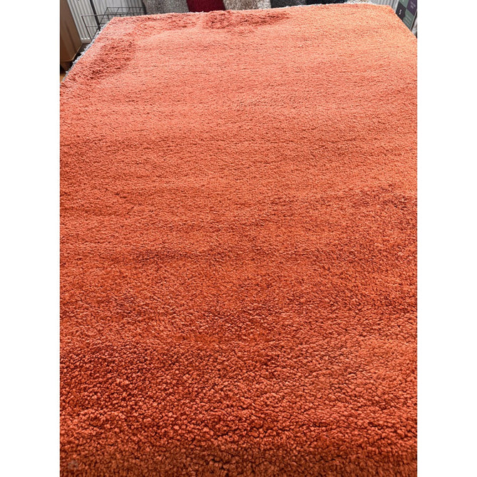 Sierra 9000 Plush Soft High-Density Stain-Resistant Plain Textured Polypropylene Shaggy Terracotta Rug-Think Rugs-Rug Love - The Most Loved Rug Store