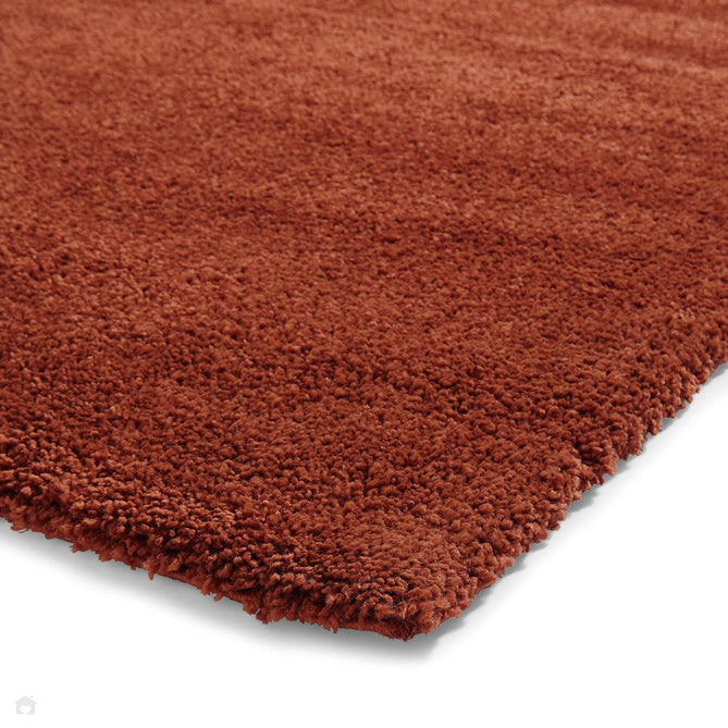 Sierra 9000 Plush Soft High-Density Stain-Resistant Plain Textured Polypropylene Shaggy Terracotta Rug-Think Rugs-Rug Love - The Most Loved Rug Store