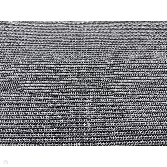 Sisal Cotton Border Plain Natural Fibre Ribbed Textured Flatweave Black/Grey Rug-Asiatic Carpets-Rug Love - The Most Loved Rug Store