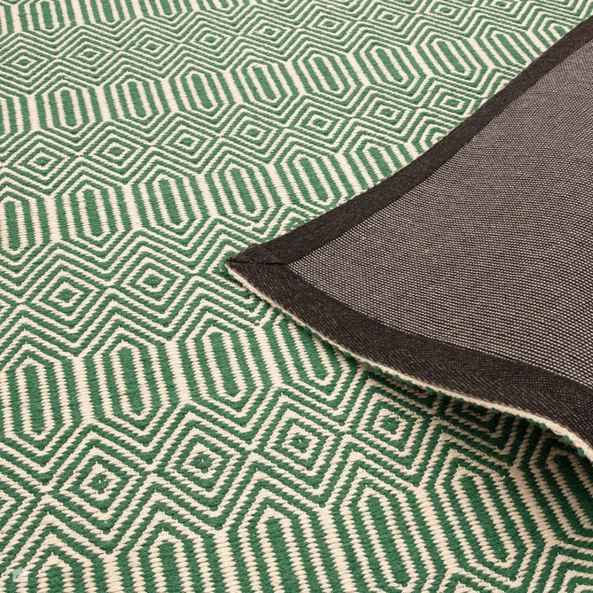 Sloan Modern Geometric Hand-Woven Wool&Cotton Soft-Touch Durable Textured Flatweave Green Runner-Asiatic Carpets-Rug Love - The Most Loved Rug Store