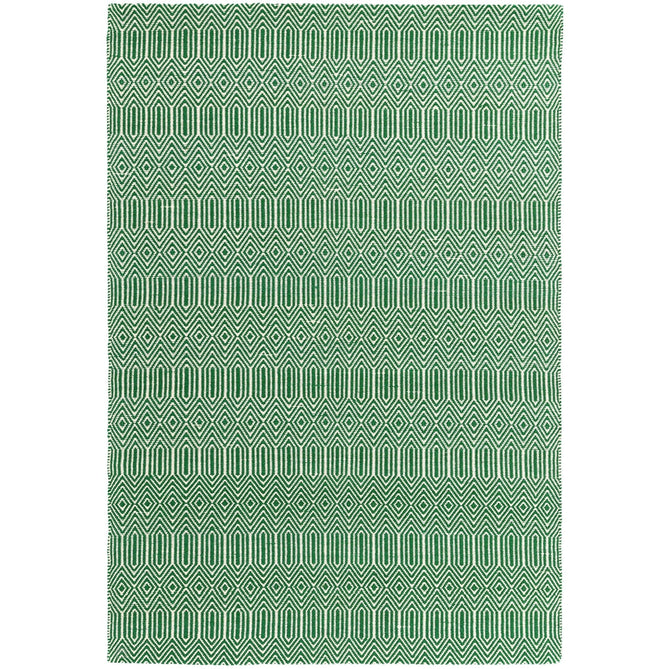 Sloan Modern Geometric Hand-Woven Wool&Cotton Soft-Touch Durable Textured Flatweave Green Runner-Asiatic Carpets-Rug Love - The Most Loved Rug Store